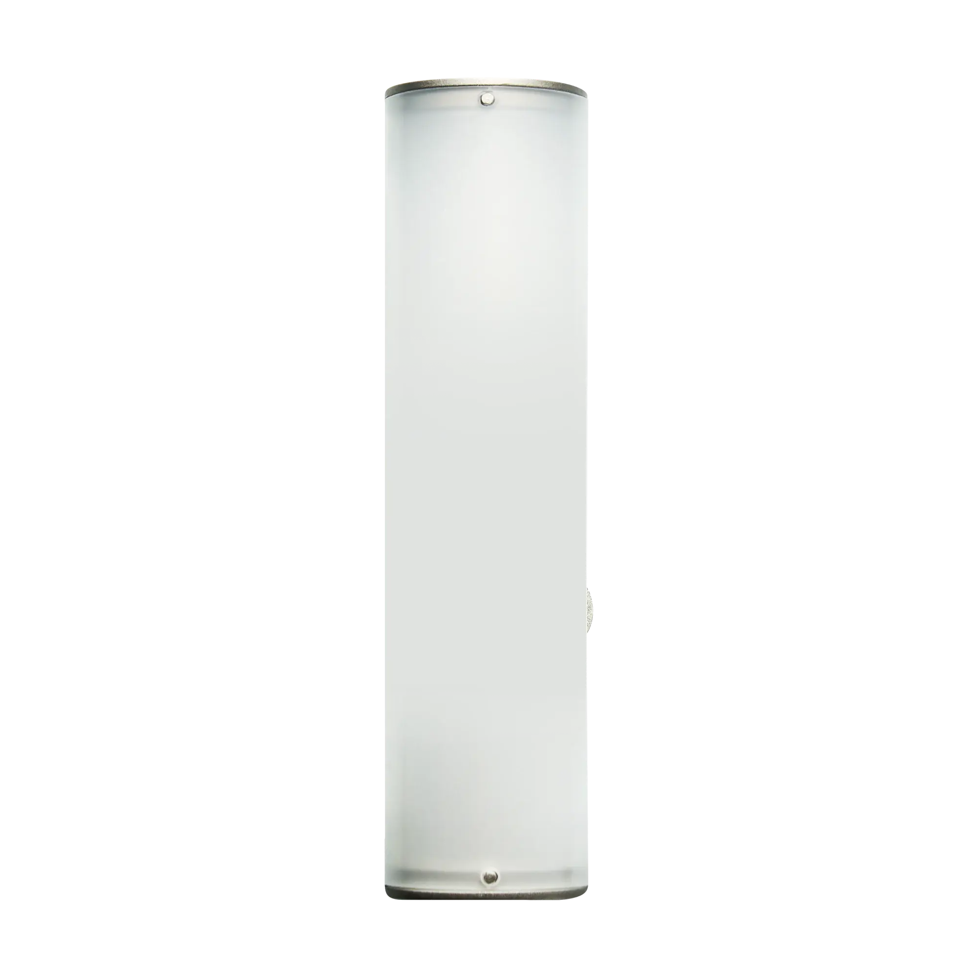 Harlowe Blade 5 tube light product shot, showing frosted white glass body with silver end caps and side controls.