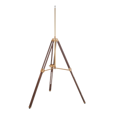 Harlowe Heritage Beechwood Light Stand supporting an LED panel in a creator studio setup