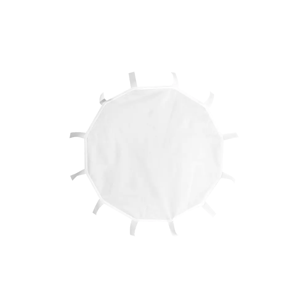 Harlowe deep 30in softbox lighting modifier, white circular design with fabric reinforced edges, product showcase.