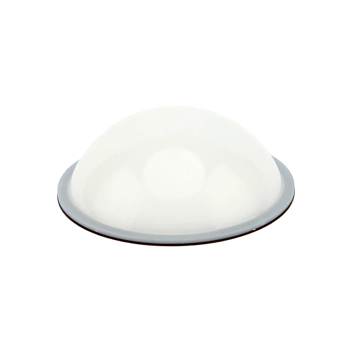 Hobolite Mini Diffuser Dome for soft light diffusion, translucent white dome with silver rim for photography lighting.