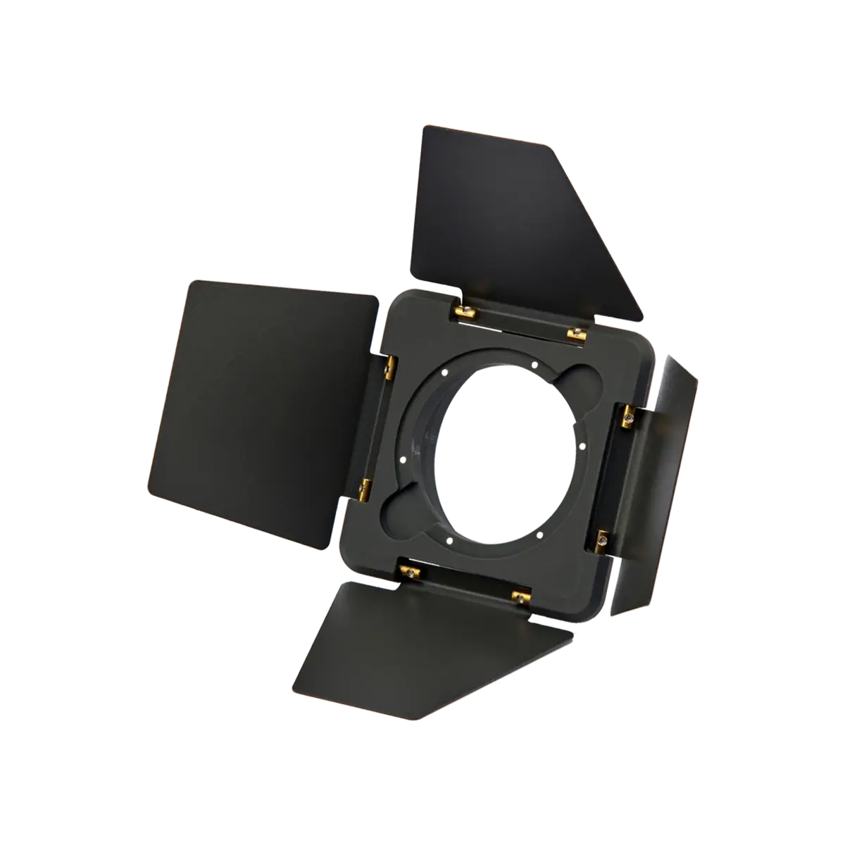 Hobolite Mini Barndoor with four adjustable flaps and central circular opening for precise lighting control.