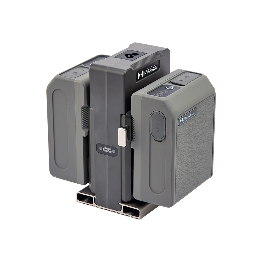 Dual V-Mount Charger with 2 95W V-Mount Battery Packs - Hobolite