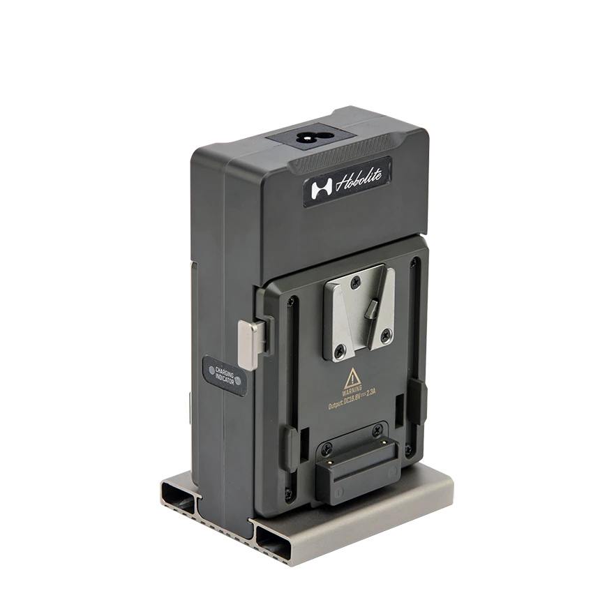 Dual V-Mount Charger with 2 95W V-Mount Battery Packs - Hobolite