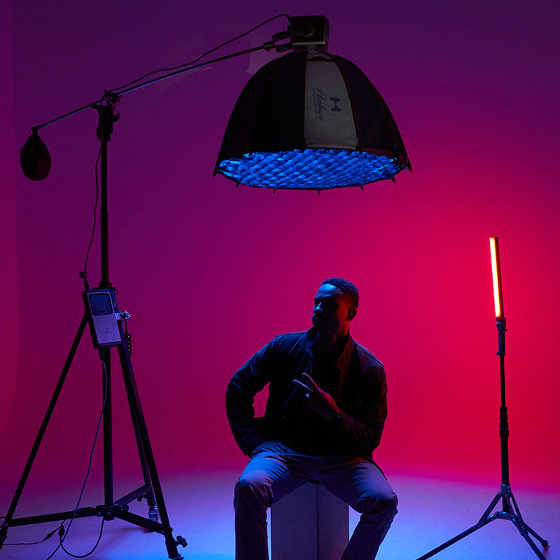 Pro 300W Spectra RGBCW Studio Light Kit for Photo & Video