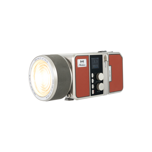 Harlowe Max 120W LED video light setup detail.
