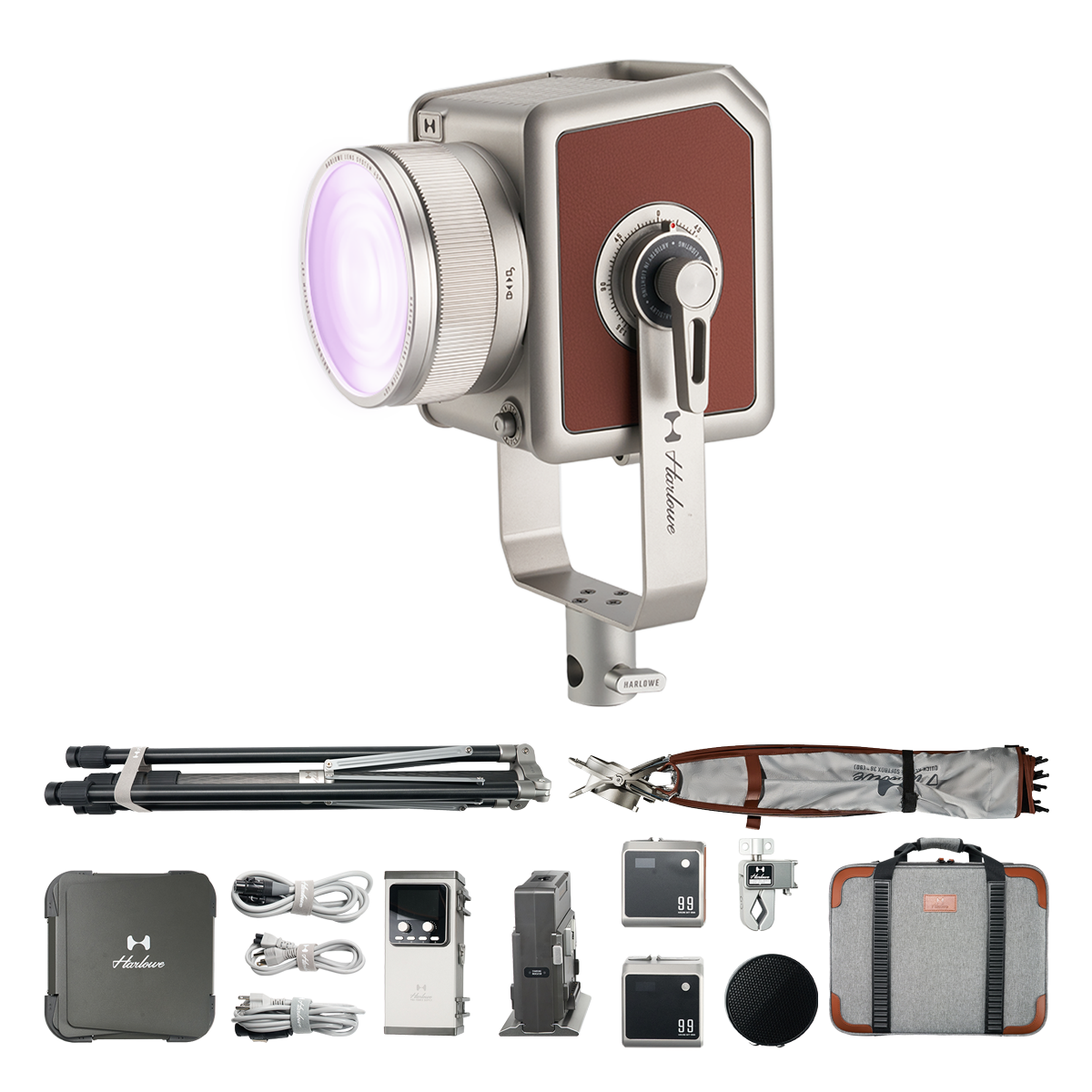 Pro 300W Spectra RGBCW LED Bi-Color Studio Light Kit for Photo & Video