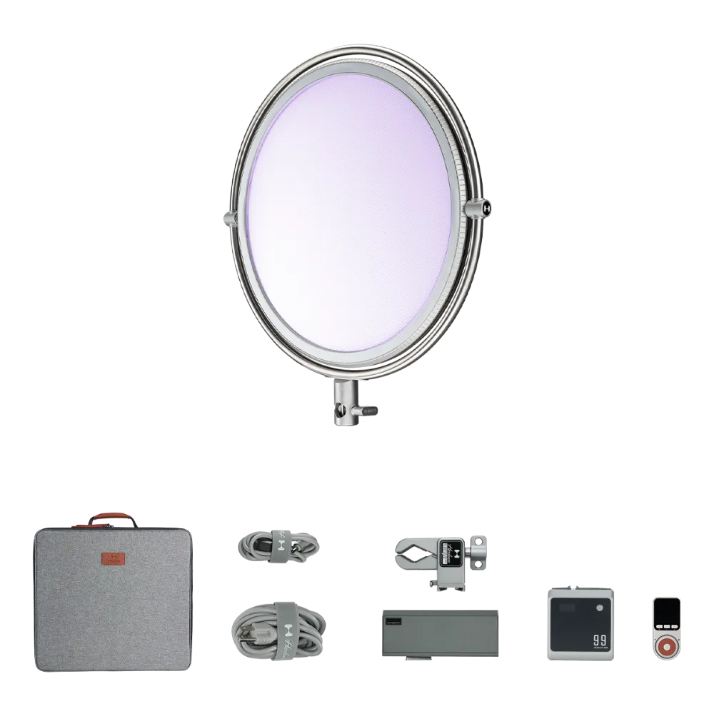 Harlowe Sol 100W Spectra RGBCW Travel Kit with 99.36Wh Max Battery Pack.