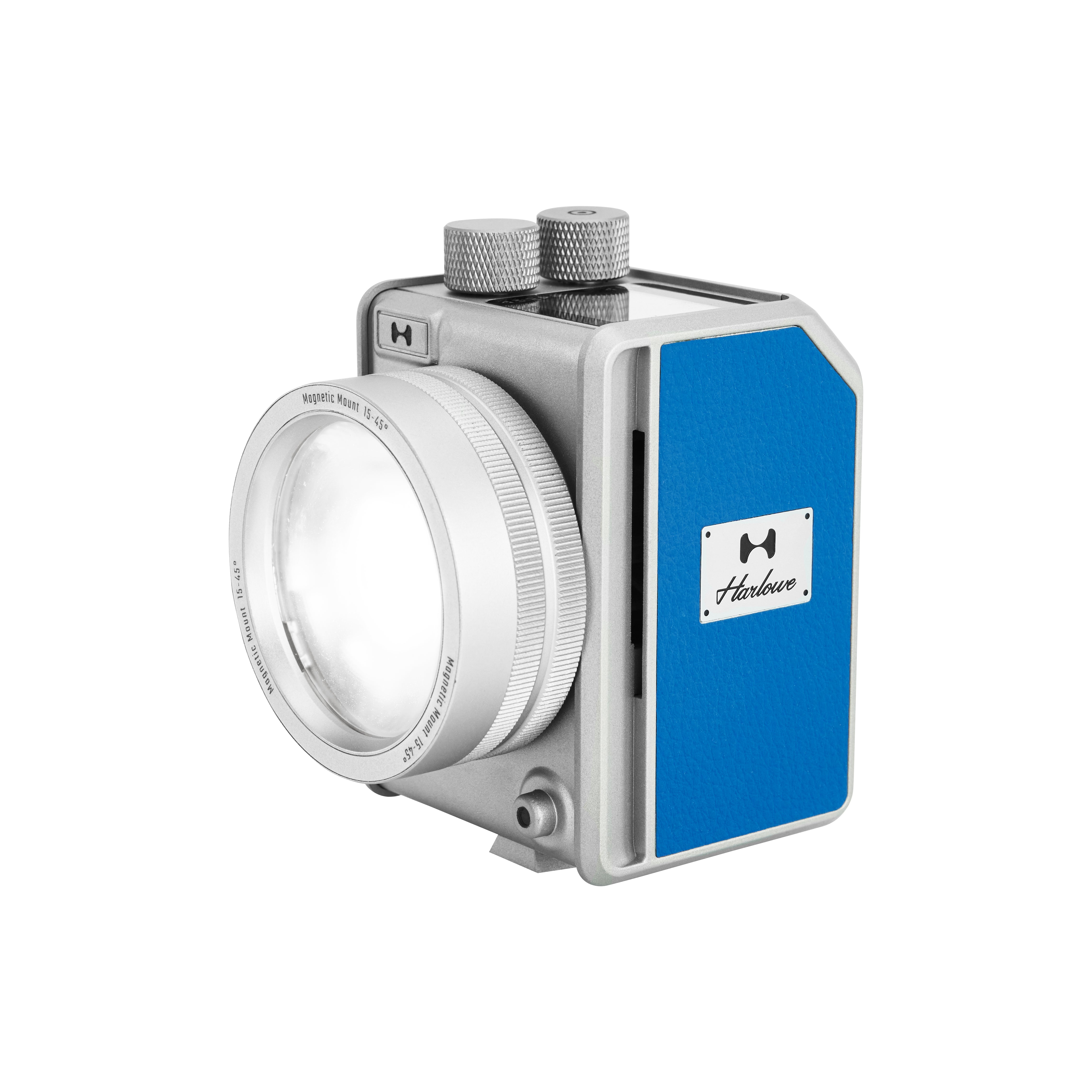 Harlowe Mini II-X 20W Creator Kit side lens profile on white background.