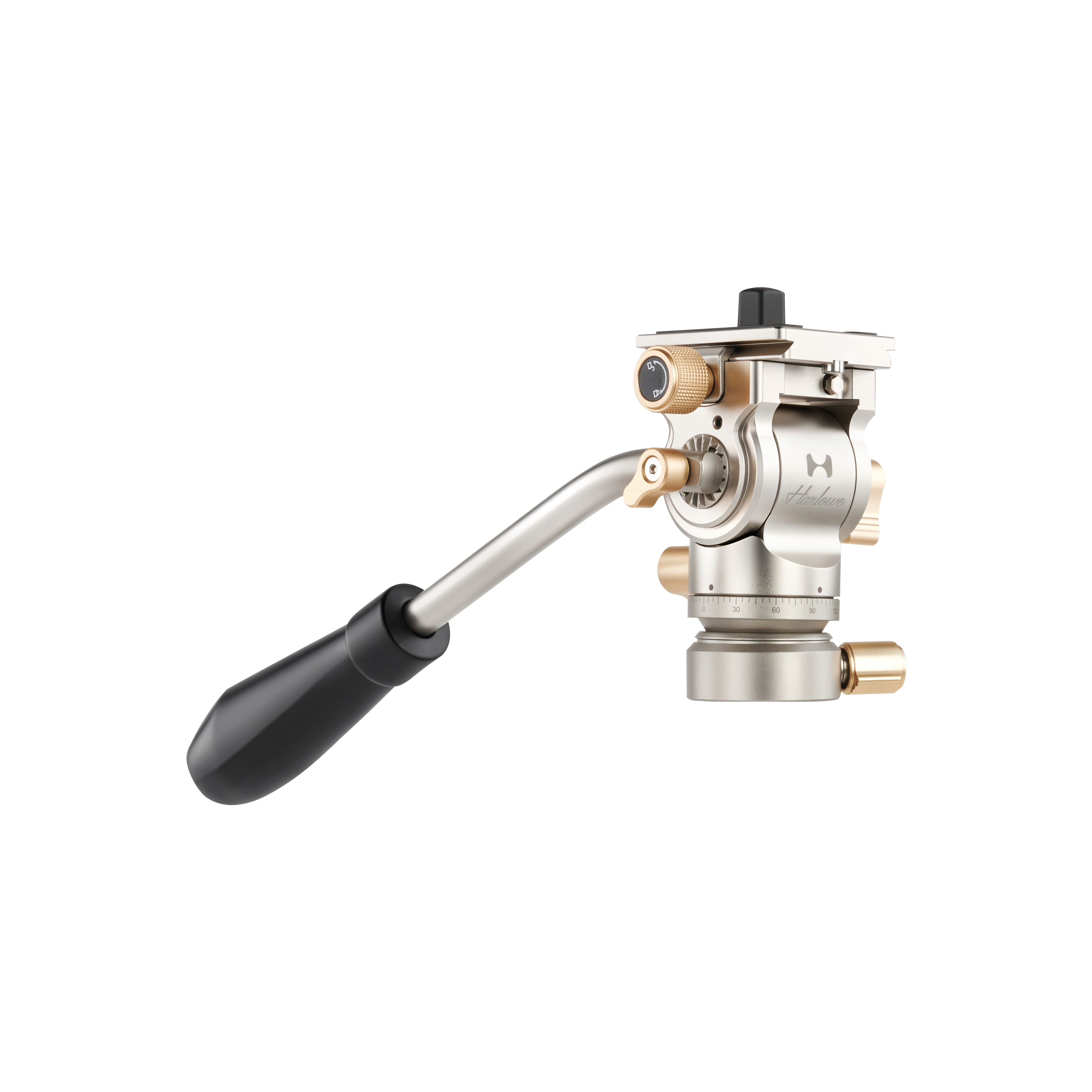 harlowe-rocketair-fluid-head-pan-handle-left-view