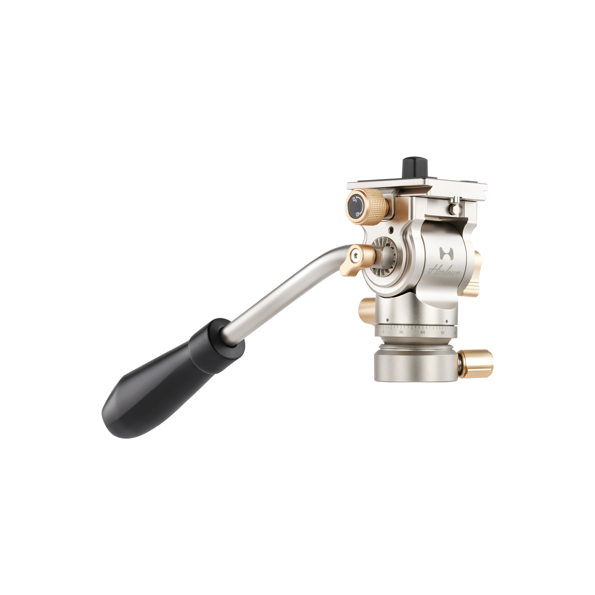 harlowe-rocketair-fluid-head-pan-handle-left-view