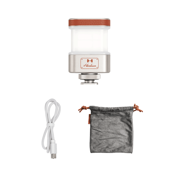 Harlowe Omni 360 2W Video Fill Light for Vlogging Action Cameras portable bi color fill light for soft balanced social media lighting setup